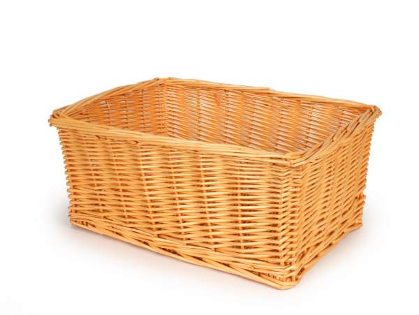 Basket - wicker basket -OEM QUALITY 43x33x19cm- bicycle, scooter, vespa, moped - Color Nature