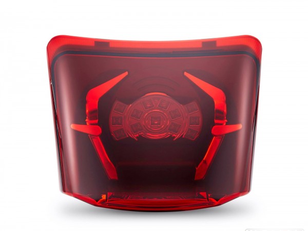 Piloto trasero -4 CORSA LED- Vespa GTS 125-300, GTV (-2014) - rojo
