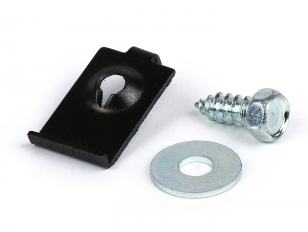 Lock washer set headlight -VESPA rectangle- V50 Special