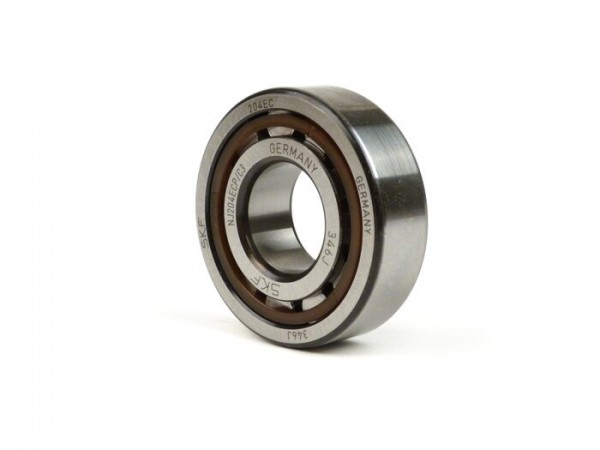 Roller bearing crankshaft -MALOSSI- NU 204 ECP (20x47x14mm) - C3 polyamid - (used for crankshaft flywheel side Vespa V50, V90, SS50, SS90, PV125, ET3, PK S, PK XL)