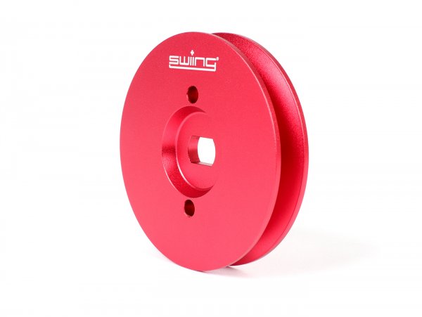 Pulley CNC 70mm -swiing- Piaggio Ciao, Bravo, Si, Boxer - Red Aluminium