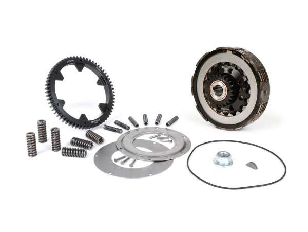 Clutch incl. primary gear -SC, Largeframe, type Cosa2/FL- primary gear BGM Pro 62 tooth (straight)- Vespa PX80-PX200, T5, Cosa, Sprint, Rally, GT125, GTR125, TS125, GL150, Super125 (VNC1, 11001-), Super150  - 23/62 tooth (2.69)