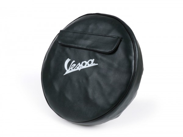 Spare wheel cover -OEM QUALITY- Vespa 3.50 - 8 - dark green, with pouch