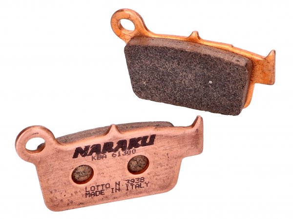 brake pads -NARAKU- sintered for Aprilia MXV, SXV, Fantic, GasGas, Kawasaki KX, Sherco, Suzuki RM-Z, TM, Yamaha YZ, WR
