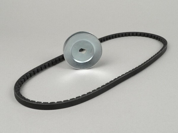 V-belt set -CIF- Piaggio Ciao with pulley Ø=70mm