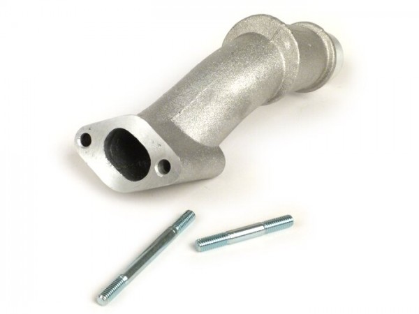 Intake manifold -POLINI 2-stud, rotary valve- Vespa V50, PV125 - CS=28.5mm (Dell'Orto PHBL24, Polini CP24 )