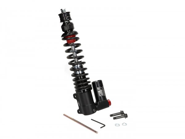 Front shock absorber -YSS TRC Top Line Performance - Black Edition - gas pressure with external reservoir, 280mm with TÜV/ABE- Vespa GTS 125-300 Keyless 2023-