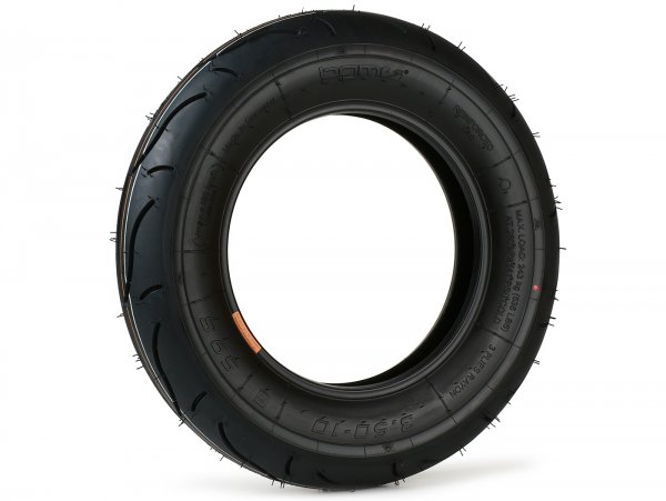 Neumático -BGM Sport (fabricado en Alemania por Heidenau)- 3.50 - 10 pulgadas TL 59S 180 km/h (reinforced) - sólo para llantas sin cámara