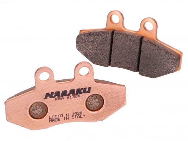 brake pads -NARAKU- sintered for MBK Flame XC125, Yamaha Cygnus XC125