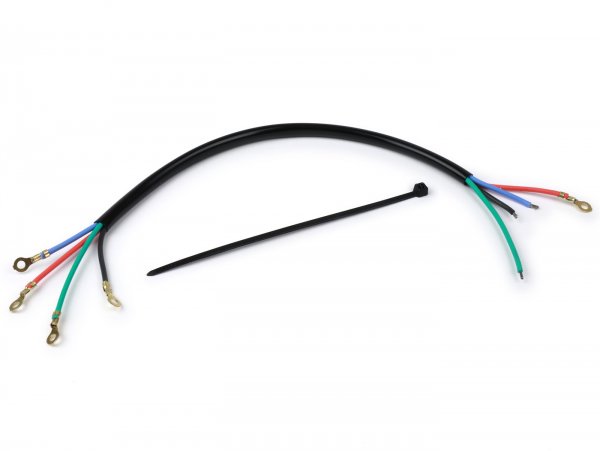 Wiring stator plate -VESPARATUR- Vespa V50 6V -  2 coils- 4 cables
