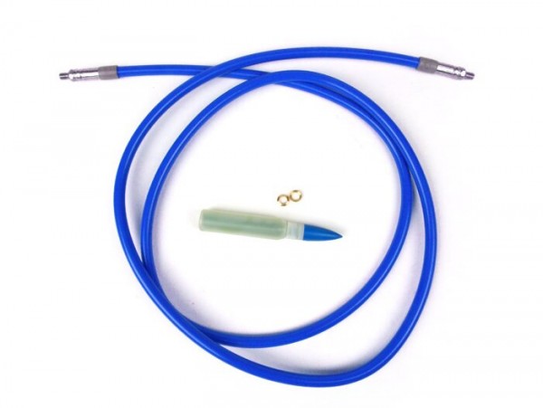 Brake hose -SPIEGLER MODULAR (without fittings)- Vespa, Lambretta - blue - 1400mm