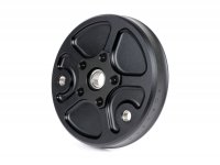 Bearing plate rear wheel -MCRWK- Piaggio Boxer 1 and Boxer 2 CNC aluminium  black