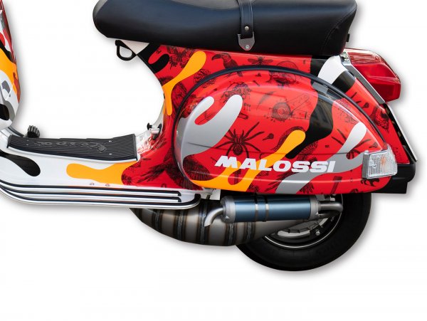 Exhaust -MALOSSI Racing MHR EXHAUST- Vespa PX 200cc
