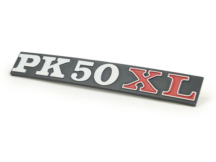 Emblem Logo Schriftzug PK60 Seiten 2 Pins 95x17mm für Vespa PK 50 XL2 XL S