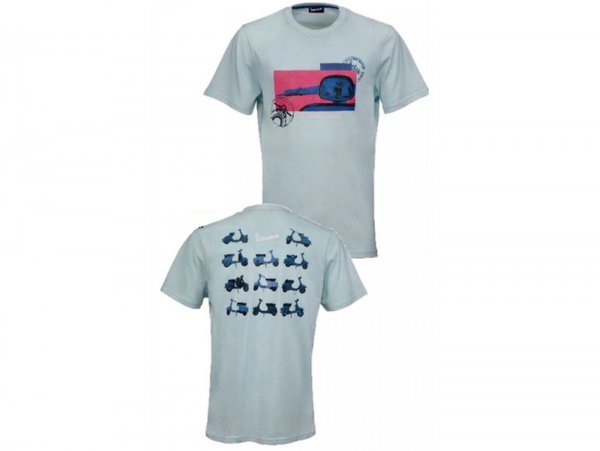T-Shirt -VESPA "Heritage Collection"- hellblau - XL