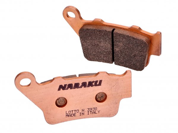 Pastillas de freno -NARAKU- Sinter, traseras para KTM Duke 125, 390