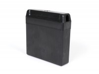 Battery box (empty) with cover -Gel RAE 3s2- 6V 5Ah - 125x125x32mm - Lambretta D 150, LD 150, LI (series 1) - AGM type