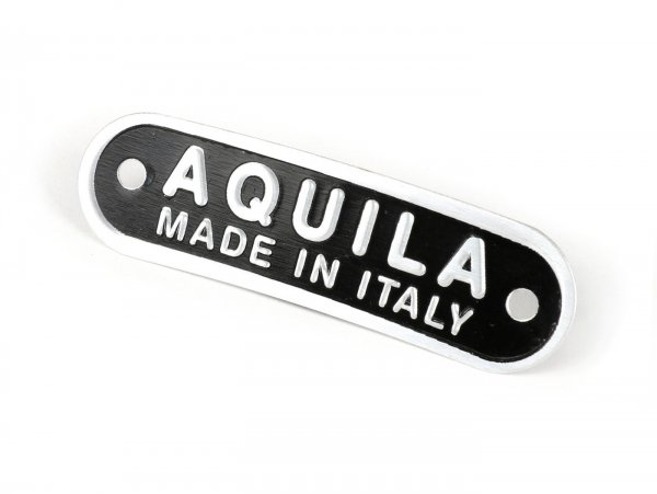 Seat badge Vespa and Lambretta -MADE IN ITALY- Aquila Made in Italy - black