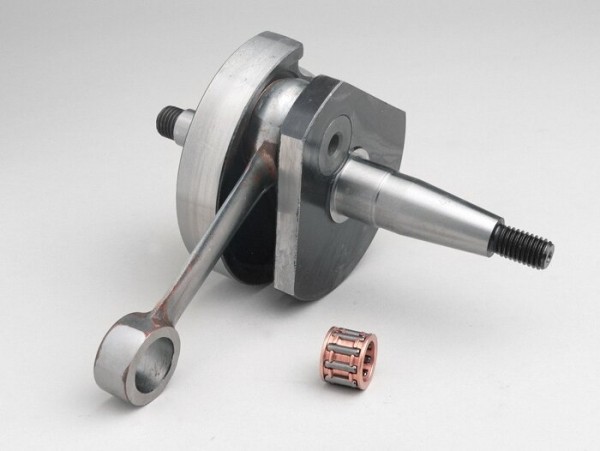 Vilebrequin -MAZZUCCHELLI Racing (valve rotative)- Vespa V50, PK50 S (cône Ø=19mm)
