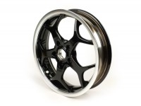 Wheel rim -PIAGGIO 3.00-13 inch - 5 spokes- Piaggio MP3 Sport - black, polished rim