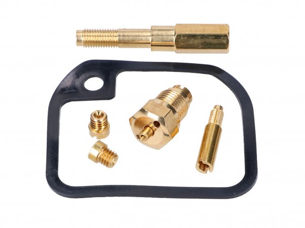 carburetor repair kit 6-piece w/ float bowl gasket for 16N1-6 BVF carburetor -101 OCTANE- for Simson SR4-2, SR4-4