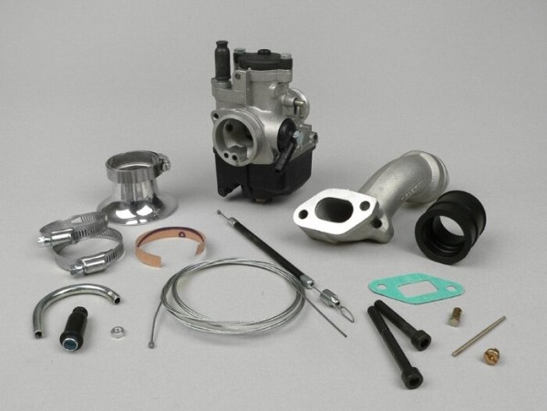 Kit carburateur -MALOSSI 2 goujons, 25mm Dellorto PHBL, admission rotative- Vespa PK S