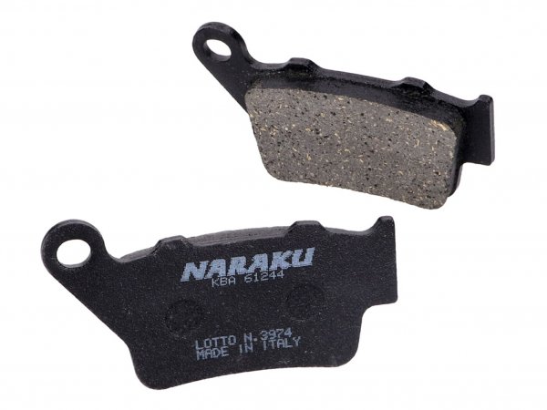 Pastillas de freno -NARAKU- organic, traseras para KTM Duke 125, 390