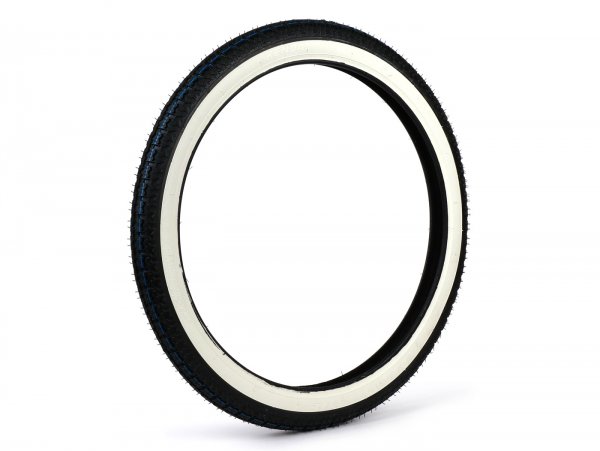 Neumático -KENDA K252 banda blanca- 2.25 - 19 pulgadas TT (2P)