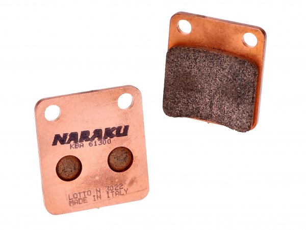 brake pads -NARAKU- sintered for Peugeot Vivacity, Hyosung 450, REX, Yamaha YFM