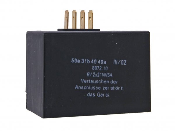 Controlador de carga / intermitente 6V 2x21W, 5A -101 OCTANE- para Simson SR50