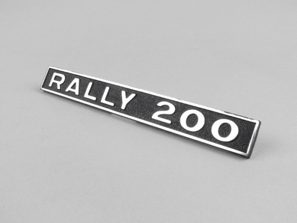 Anagrama chasis trasero -CALIDAD OEM- Vespa Rally200 (rectángulo) - Vespa Rally200 - 1° Serie (VSE1T >10823)