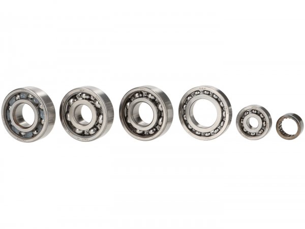 Ball bearing set for engine -SCOOTER CENTER- Vespa Smallframe V50, V90, SS50, SS90, PV125, ET3, PK S, PK XL - 6204 TN9
