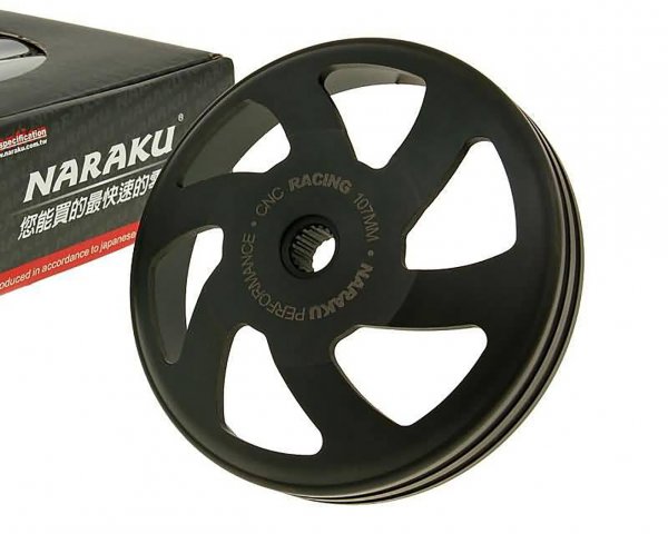 Cloche dembrayage -NARAKU- V.2 CNC 107mm pour Minarelli