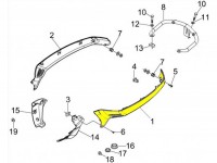 Fianchetto sinistra -PIAGGIO- Vespa LX, LXV - non verniciato