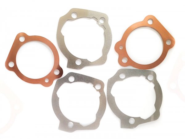 Gasket kit Malossi 46.5mm- timing tuning kit- MC-Gasket- for Piaggio Ciao, Bravo, Si, Boxer with Malossi Sport 46.5mm cylinder