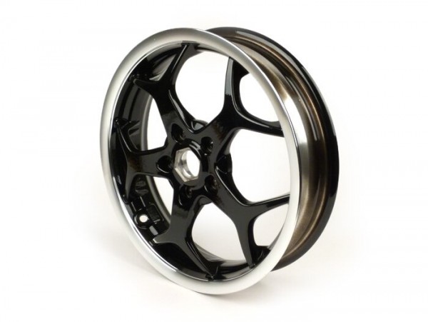 Wheel rim -PIAGGIO 3.00-13 inch - 5 spokes- Piaggio MP3 Sport - black, polished rim