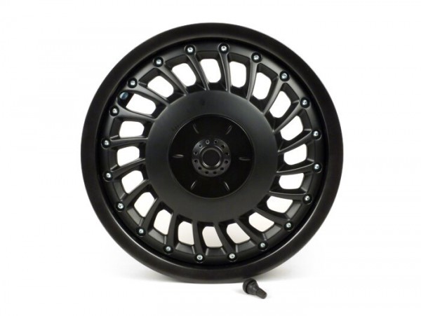 Wheel rim -PIAGGIO 3.00-12 inch- Vespa 946 - front - wheel rim matt anthracite, wheel rim hub matt black