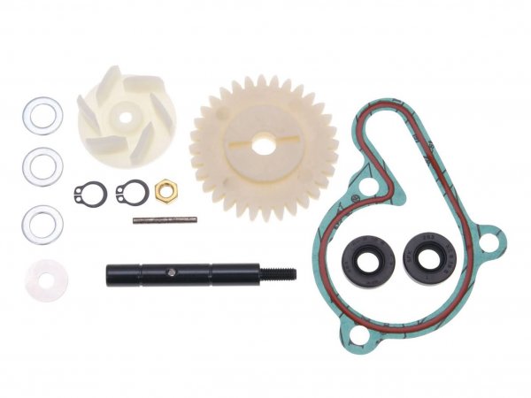 Kit de réparation pompe à eau avec roue motrice -101 OCTANE- pour Derbi Senda GPR, Aprilia RS RX SX, Gilera RCR, SMT (D50B0)