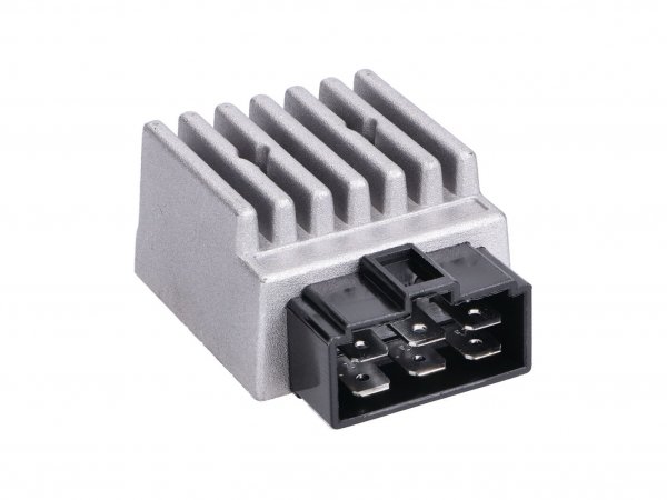Regler / Gleichrichter -NARAKU- Ultimate 6-Pin LED inkl. Blinkgeber, Modi einstellbar für Derbi Senda, GPR, Aprilia RX, SX 50