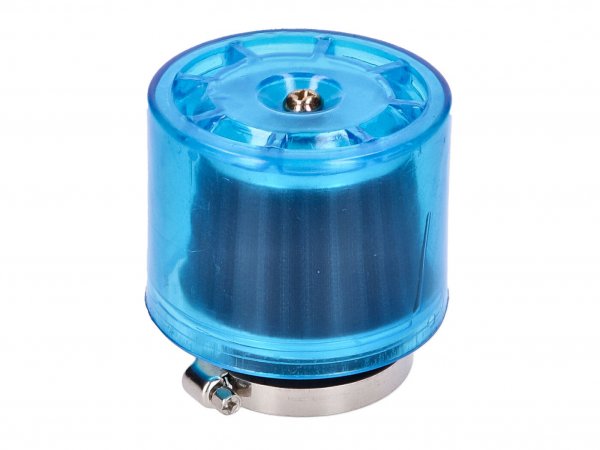 air filter Air-System -101 OCTANE- metal gauze filter 38mm straight version blue shield