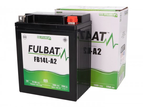Batterie (Gel), wartungsfrei  -FULBAT FB14L-A2, 12V, 14Ah, 170x90x135mm