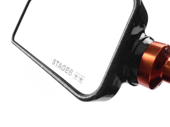 Spiegel -STAGE 6 F1-Look- Gewinde M8 x 20mm - links - New Carbon, Spiegel, Lenker, Rahmen