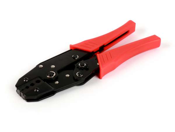 Interchangeable ratchet crimping pliers tool kit -BGM PRO- for end cap for outer cable Ø=4mm, Ø=5mm, Ø=6mm