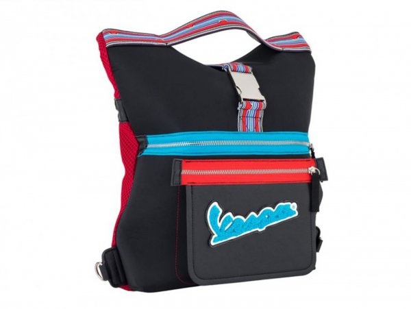 Backpack -VESPA, "V-Stripes"- red