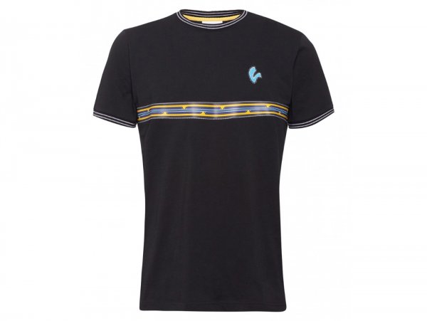 T-Shirt -VESPA "V-Stripes"- schwarz - S