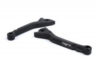 Pair of brake levers -BGM PRO Sport, short (130mm)- Vespa GT, GTL, GTS 125-300 - (yoc - 2022) - matt black - ABE