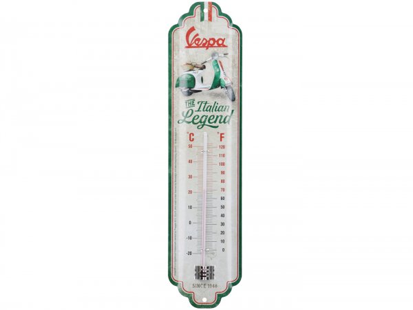 Thermometer -Nostalgic Art- Vespa "ItalianLegend", 70x280mm