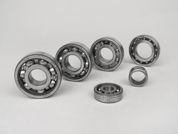 Ball bearing set for engine -SCOOTER CENTER- Vespa Smallframe V50, V90, SS50, SS90, PV125, ET3, PK S, PK XL - 6204 TN9