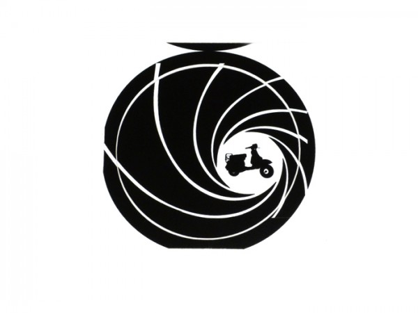 Adhesivo -Ø=60mm- logo James Bond