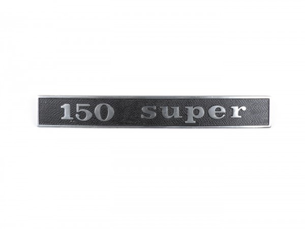 Badge frame rear -OEM QUALITY- Vespa 150 Super (rectangle) - Vespa Super 150 (since 1965)